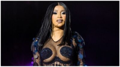 Cardi B in black