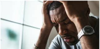 depressed black man