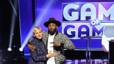 Ellen DeGeneres and Stephen 'tWitch' Boss (Mike Rozman-NBC-Getty Images)