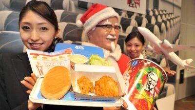 KFC (Christmas) Japan Airlines (KAZUHIRO NOGI-AFP via Getty Images)