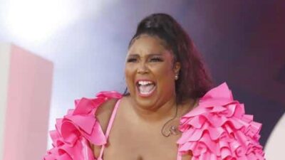 Lizzo (pink outfit) - Getty