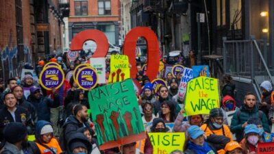 Raise Wages Rally (Derek French-Shutterstock)