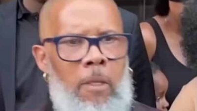 Sonstar Peterson (Tory Lanez's father) reacts to his son's conviction (12-23-22) - screenshot