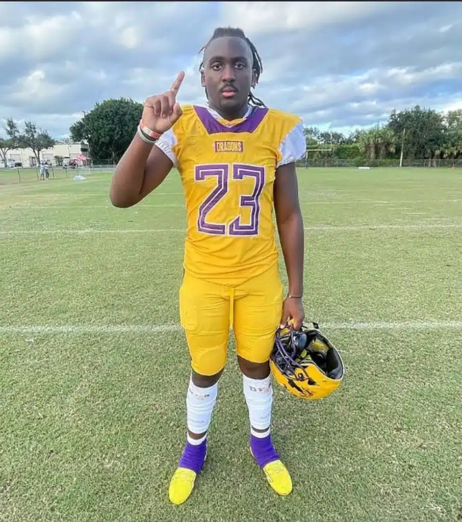 youth football player