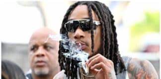 Wiz Khalifa smoking weed