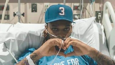 Damar Hamlin at hospital (From Damar Hamlin-Twitter)