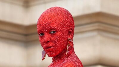 Doja Cat (in red from head to toe) [Jacopo Raule-Getty Images]