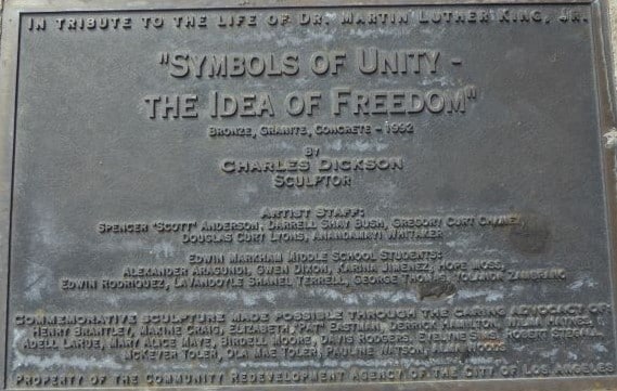 Martin Luther King Jr., monument signage: Photo credit, Ricky Richardson