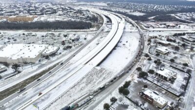Texas Snow-winter storm (Lola Gomez-The Dallas Morning News-AP)