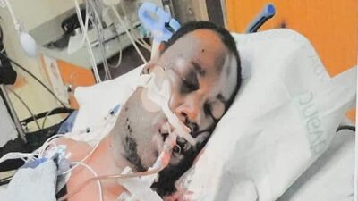 Tyre Nichols in hospital (Gerald Herbert-AP)