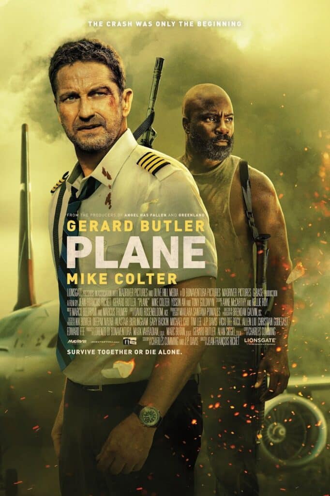 PLANE starring Gerard Butler and Mike Colter