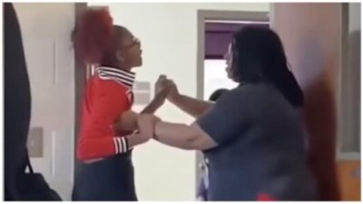 student/teacher brawl