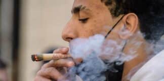 Marijuana smoking (Angela Weiss-AFP-Getty Images)