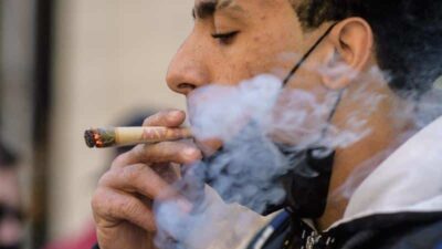Marijuana smoking (Angela Weiss-AFP-Getty Images)