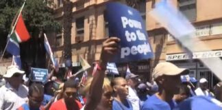 South Africa - Power Loss Protestors