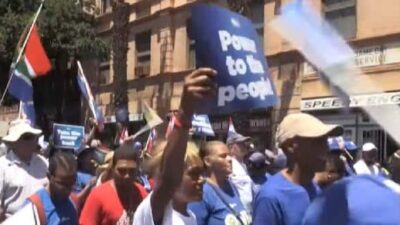 South Africa - Power Loss Protestors