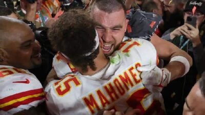 2023 Super Bowl Champs - KC Chiefs Mahomes - Kelsey (Getty)