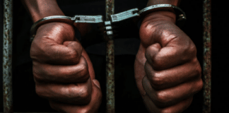 prisoner in handcuffs