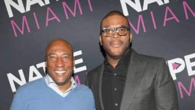 Byron Allen and Tyler Perry - Getty