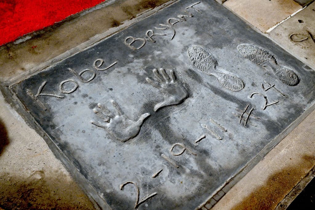Kobe Bryant&rsquo;s Handprints and Footprints
