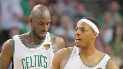Kevin Garnett & Paul Pierce - Getty