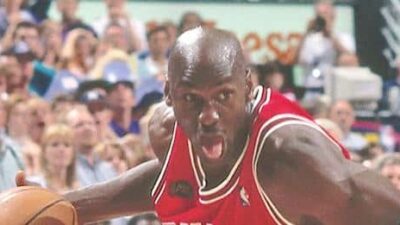Michael Jordan Air Jordans 1998 sale (Don Grayston-NBAE-Getty Images)