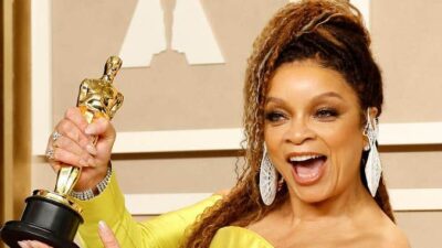 Ruth E Carter with Oscar (Mike Coppola-Getty Images)