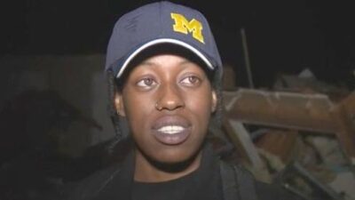 Woman speaks on Mississippi tornado - screenshot