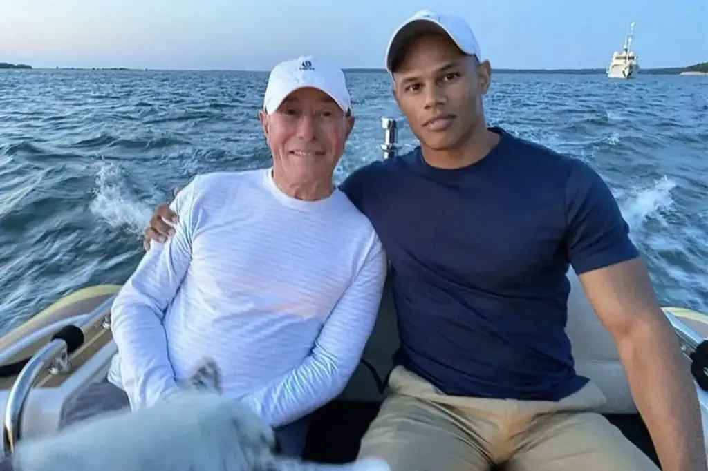 David Geffen with boyfriend Donovan Michaels 