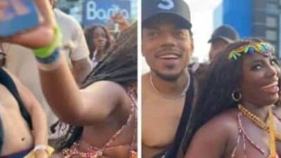 Chance the Rapper & woman at Carnival 2023 in Jamaica - Screenshot-Instagram