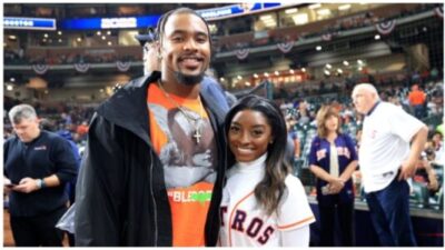 Simone Biles and Jonathan Owens