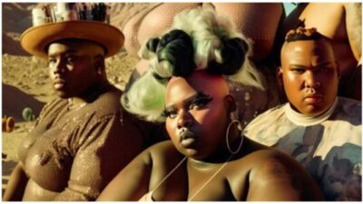 AI art of fat black people