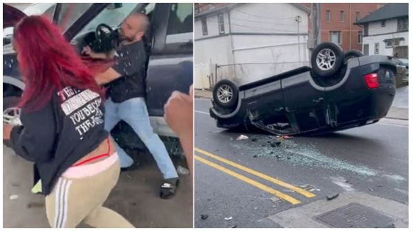Chicago woman flips her SUV