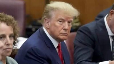 Donald Trump in court - pool photo