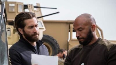 Jake Gyllenhaal (left) as Sgt John Kinley and Dar Salim (right) as Ahmed in THE COVENANT