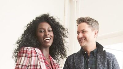 Jodie Turner-Smith and Joshua Jackson / J. Crew