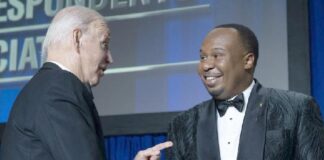 Joe Biden & Roy Wood Jr (at 2023 White House Correspondents Dinner) - GettyImages