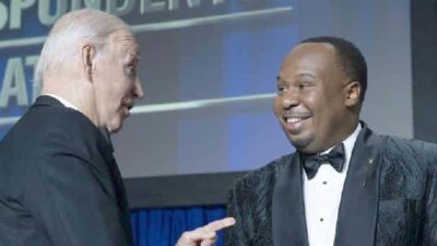 Joe Biden & Roy Wood Jr (at 2023 White House Correspondents Dinner) - GettyImages