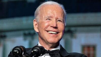 Joe Biden at 2023 WHCD (Al DragoReuters)