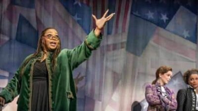Liz Mikel, Nancy Anderson, and Gisela Adisa in the National Tour of '1776'