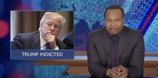 Roy Wood Jr (Trump inset) - TDS via Comedy Central