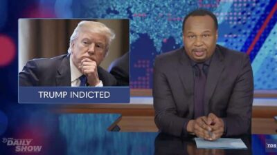 Roy Wood Jr (Trump inset) - TDS via Comedy Central