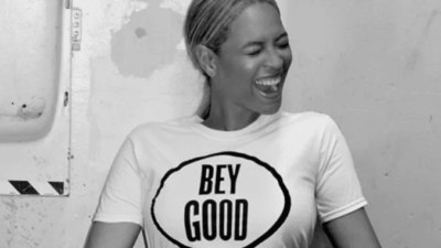 Beyonce in "Bey Good" tee-shirt
