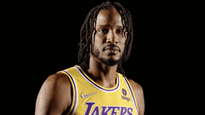 Trevor Ariza in his Los Angeles Lakers uniform