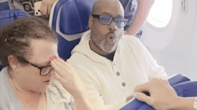 Passenger complaining over screaming baby