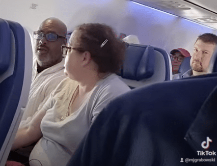 Passenger complaining over screaming baby