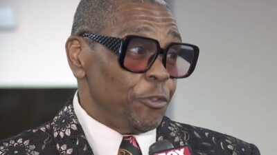 Alexander Morris of the Four Tops is interviewed by Fox 2 Detrot