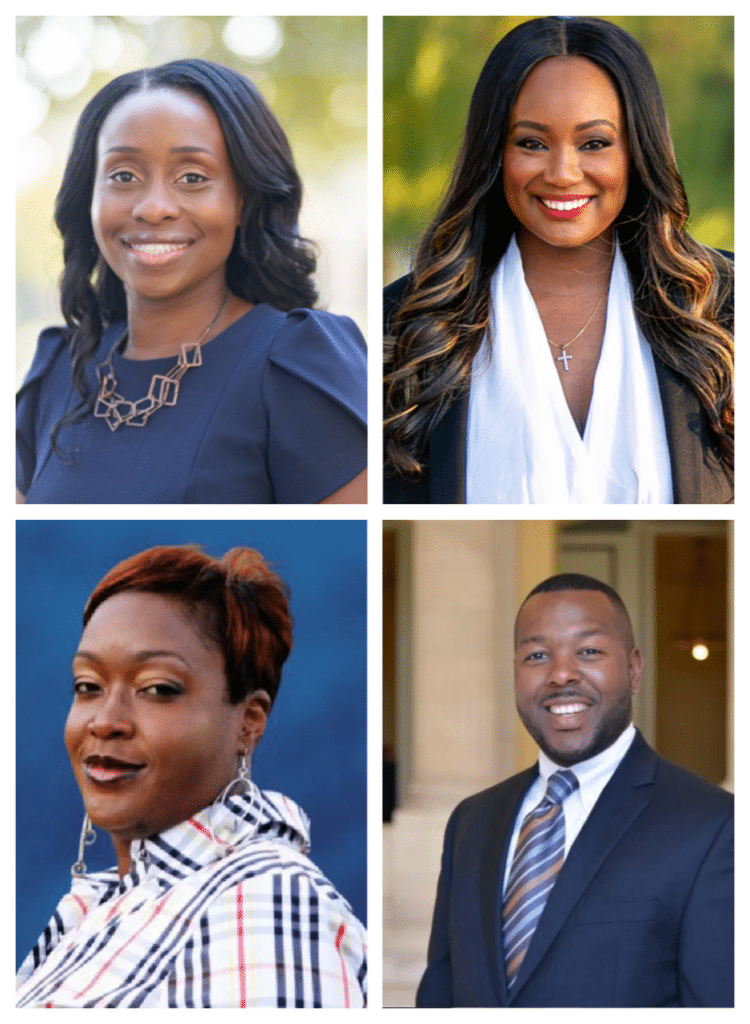Top to bottom: Rhodesia Ransom, Dejonae Shaw, LaShae Collins and Darryn Harris 