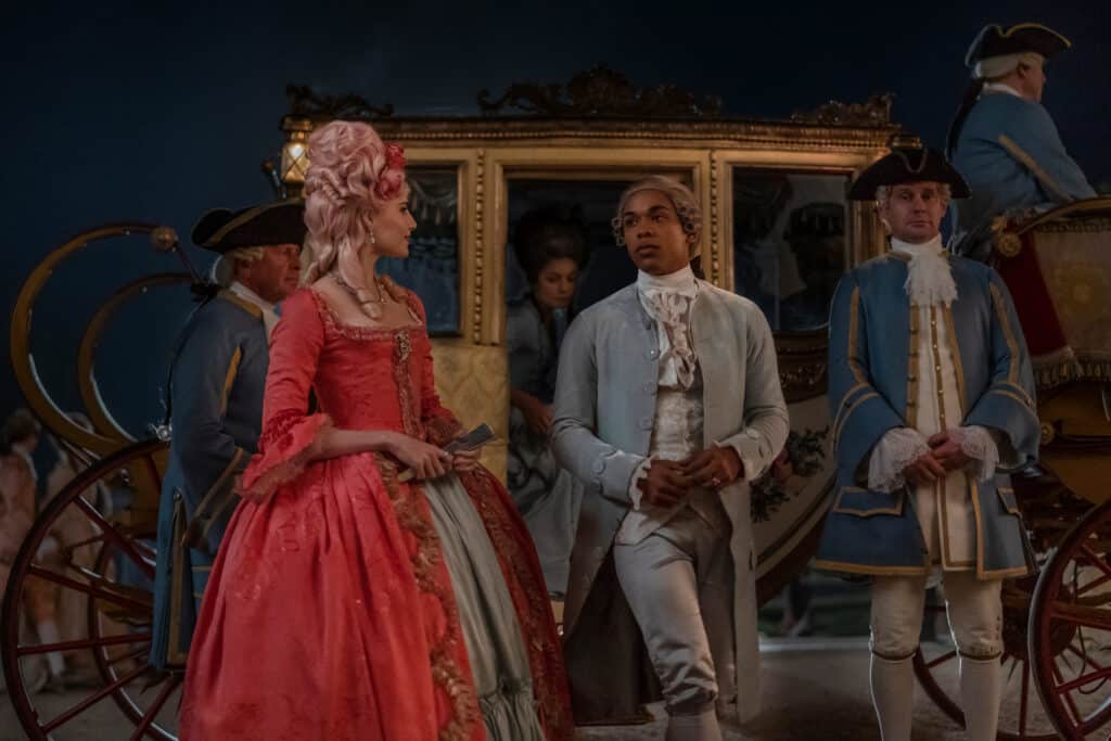 Lucy Boynton and Kelvin Harrison Jr. in CHEVALIER