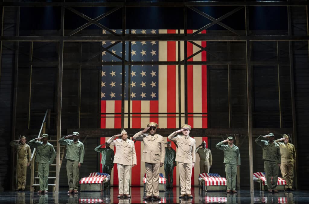 The Company of the National Tour of &ldquo;A Soldier's Play&rdquo; playing at Center Theatre Group / Ahmanson Theatre May 23 through June 25, 2023. Photo by Joan Marcus